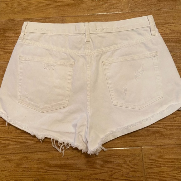 Free people white Jean cutoff shorts - Picture 4 of 5
